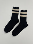 LE BON SHOPPE HER VARSITY SOCK IN BLACK